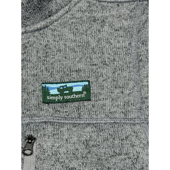 Simply Southern Women’s Small Full Zip Vest 3 Zip Pockets Charcoal Gray‎ - Picture 5 of 12